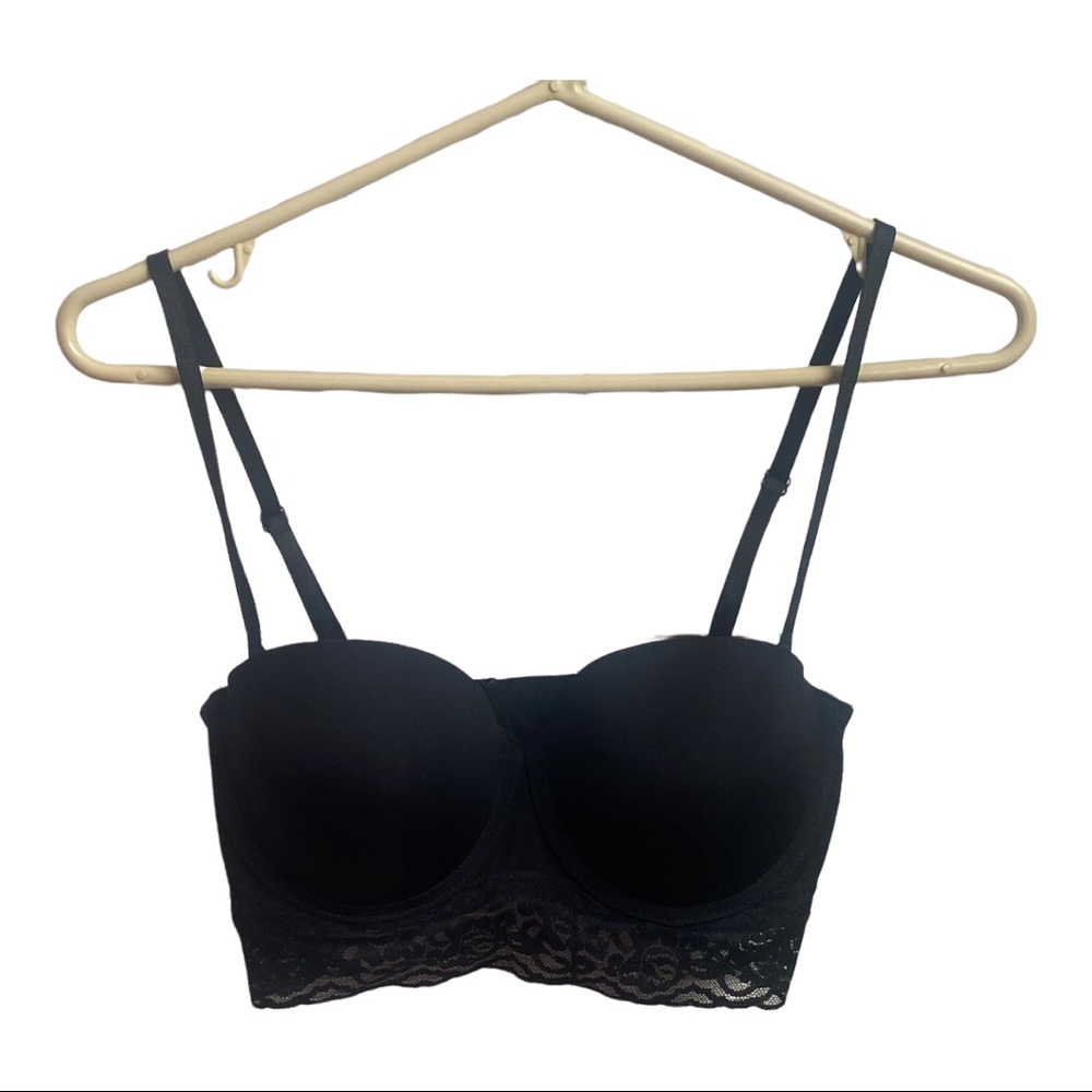Black lace bra